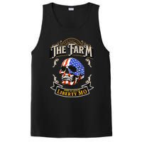 The Farm Liberty Missouri USA Bar Honkytonk American Skull PosiCharge Competitor Tank