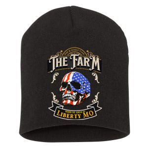 The Farm Liberty Missouri USA Bar Honkytonk American Skull Short Acrylic Beanie