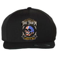 The Farm Liberty Missouri USA Bar Honkytonk American Skull Wool Snapback Cap