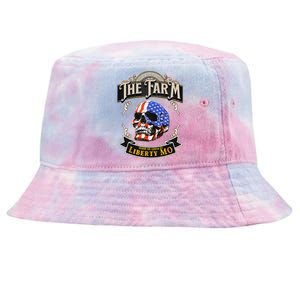 The Farm Liberty Missouri USA Bar Honkytonk American Skull Tie-Dyed Bucket Hat