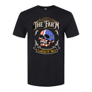 The Farm Liberty Missouri USA Bar Honkytonk American Skull Softstyle CVC T-Shirt