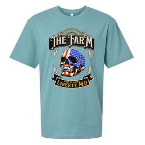 The Farm Liberty Missouri USA Bar Honkytonk American Skull Sueded Cloud Jersey T-Shirt