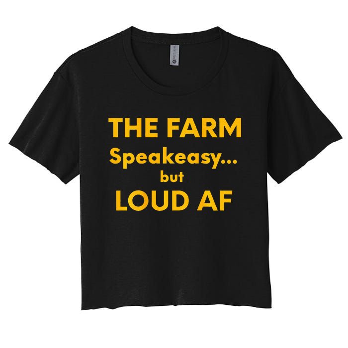 The Farm Liberty Missouri Usa Bar Honkytonk Music Women's Crop Top Tee