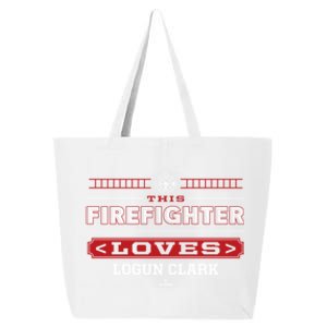 This Firefighter Loves Logun Clark Prospect Baseball Fan Gift 25L Jumbo Tote