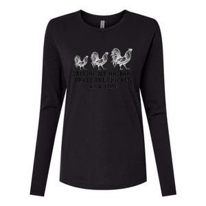 The Farm Liberty Missouri USA Bar Honkytonk Chicken Lady Womens Cotton Relaxed Long Sleeve T-Shirt