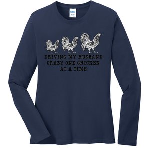 The Farm Liberty Missouri USA Bar Honkytonk Chicken Lady Ladies Long Sleeve Shirt