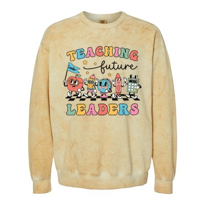 Teaching Future Leaders Back To School Colorblast Crewneck Sweatshirt