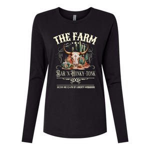 The Farm Liberty Missouri USA Bar Honkytonk Music Womens Cotton Relaxed Long Sleeve T-Shirt