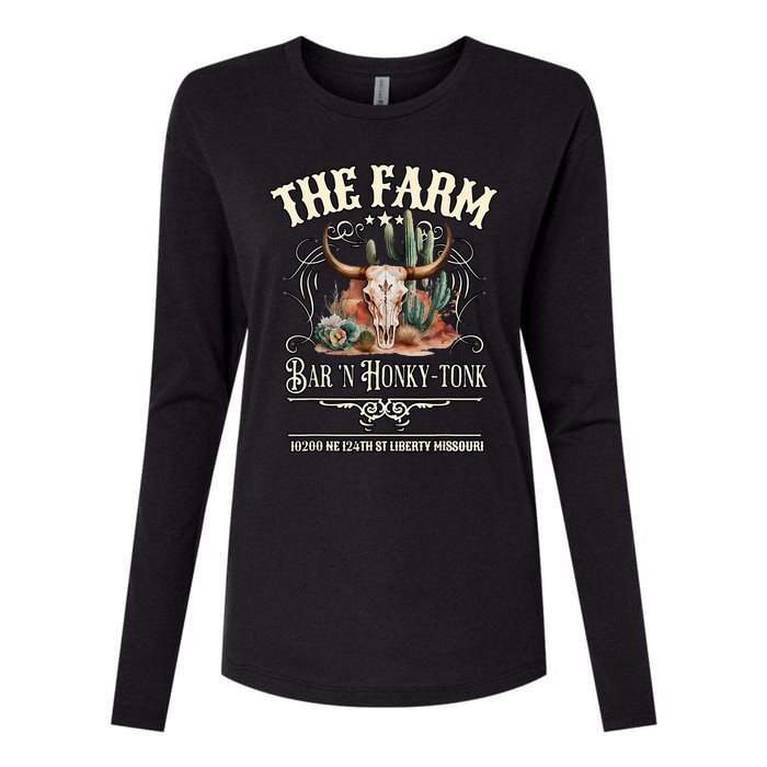 The Farm Liberty Missouri USA Bar Honkytonk Music Womens Cotton Relaxed Long Sleeve T-Shirt