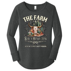 The Farm Liberty Missouri USA Bar Honkytonk Music Women's Perfect Tri Tunic Long Sleeve Shirt