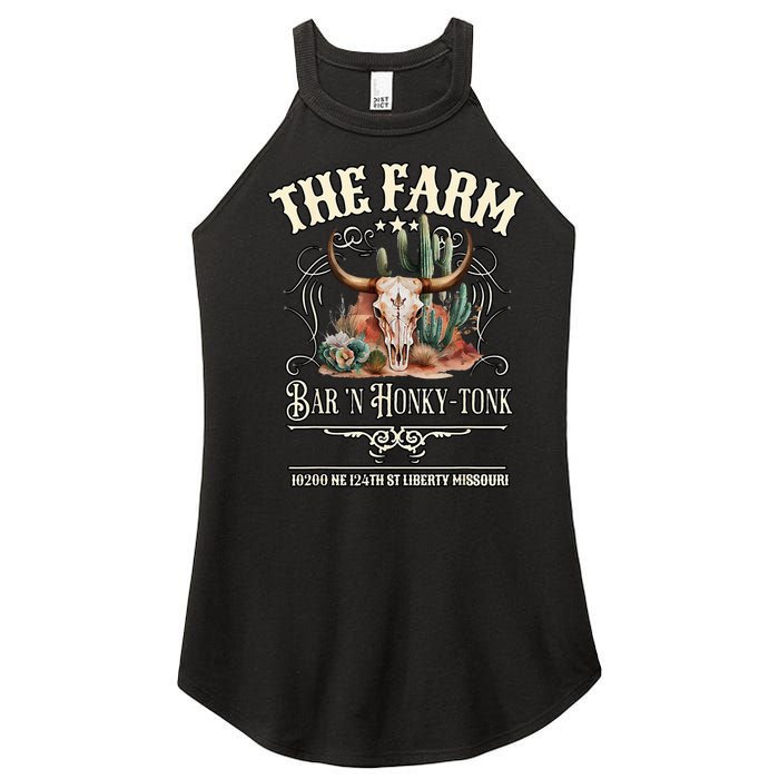 The Farm Liberty Missouri USA Bar Honkytonk Music Women's Perfect Tri Rocker Tank