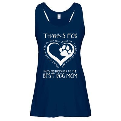 Thanks For Loving Me Happy MotherS Day To The Best Dog Mom Ladies Essential Flowy Tank