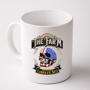 The Farm Liberty Missouri USA Bar Honkytonk American Skull Coffee Mug