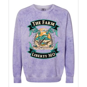 The Farm Liberty Missouri USA Bar Honky Tonk Music Summer Colorblast Crewneck Sweatshirt