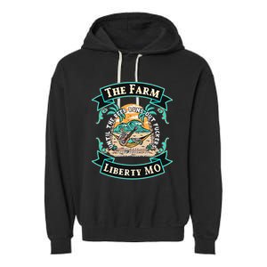 The Farm Liberty Missouri USA Bar Honky Tonk Music Summer Garment-Dyed Fleece Hoodie