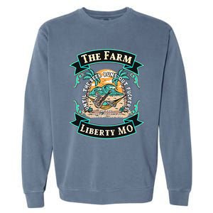 The Farm Liberty Missouri USA Bar Honky Tonk Music Summer Garment-Dyed Sweatshirt