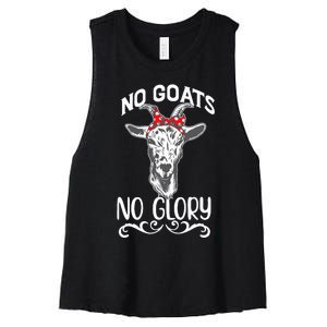 The Farm Liberty Missouri USA Bar Honky-tonk Music Goats Women's Racerback Cropped Tank