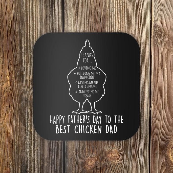 Thanks For Loving Me Building Me My Own Coop Fathers Day Coaster