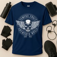 Tempus Fugit Memento Mori Latin Phrase Cooling Performance Crew T-Shirt