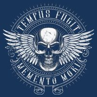 Tempus Fugit Memento Mori Latin Phrase Cooling Performance Crew T-Shirt