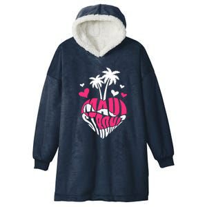 Together For Maui Pray For Maui Gift Hawaii Strong Hooded Wearable Blanket