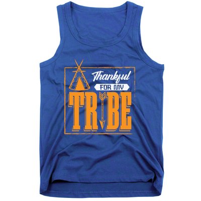 Thankful For My Tribe Tent Family Cohesion Cool Gift Tank Top