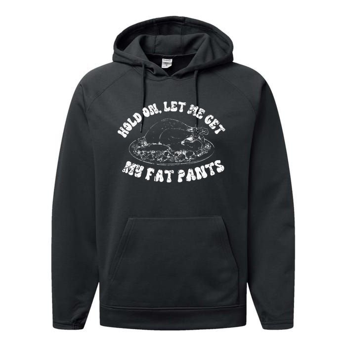 Thanksgiving Feast Mode Activated Vintage TDay Performance Fleece Hoodie