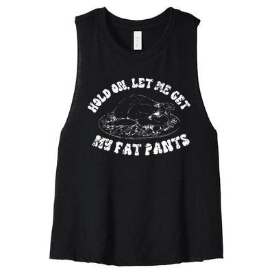 Thanksgiving Feast Mode Activated Vintage TDay Women's Racerback Cropped Tank