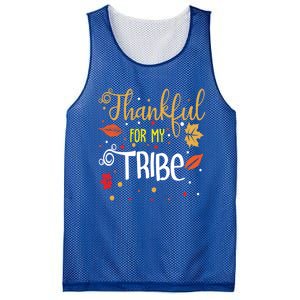 Thankful For My Tribe Gift Mesh Reversible Basketball Jersey Tank