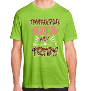 Thankful For My Tribe Teachers Family Matching Gift Adult ChromaSoft Performance T-Shirt