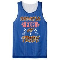 Thankful For My Tribe Teachers Family Matching Gift Mesh Reversible Basketball Jersey Tank