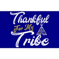 Thankful For My Tribe Thanksgiving Family Matching Outfits Cute Gift Bumper Sticker