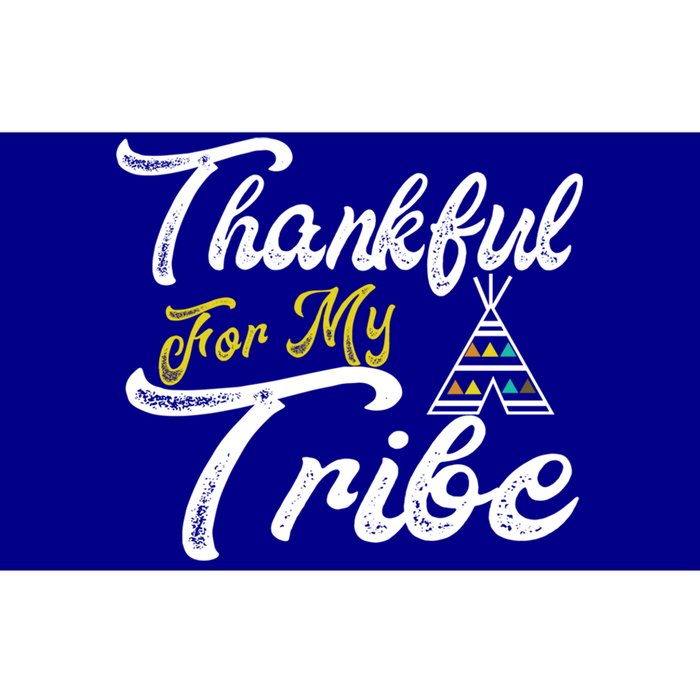 Thankful For My Tribe Thanksgiving Family Matching Outfits Cute Gift Bumper Sticker