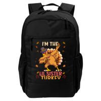 Thanksgiving Family Matching IM The Lil Sister Turkey Funny Daily Commute Backpack