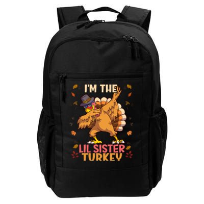 Thanksgiving Family Matching IM The Lil Sister Turkey Funny Daily Commute Backpack