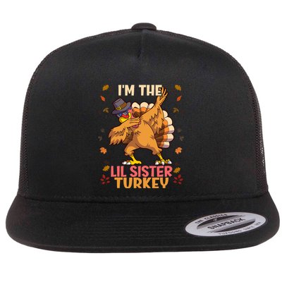 Thanksgiving Family Matching IM The Lil Sister Turkey Funny Flatbill Hat