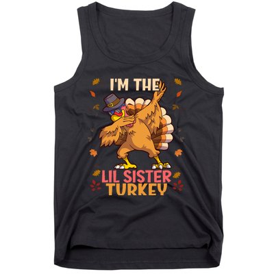 Thanksgiving Family Matching IM The Lil Sister Turkey Funny Tank Top