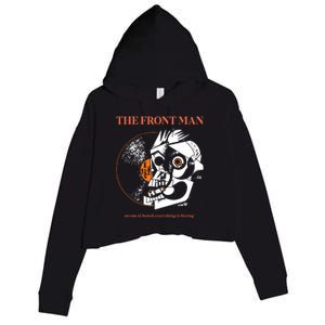 The Front Man Crop Fleece Hoodie