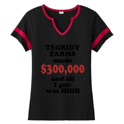 Tegridy Farms Made 300000 Ladies Halftime Notch Neck Tee