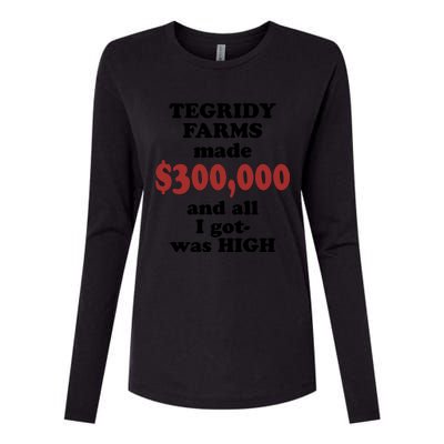 Tegridy Farms Made 300000 Womens Cotton Relaxed Long Sleeve T-Shirt