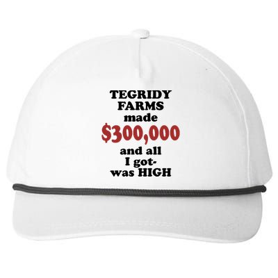 Tegridy Farms Made 300000 Snapback Five-Panel Rope Hat