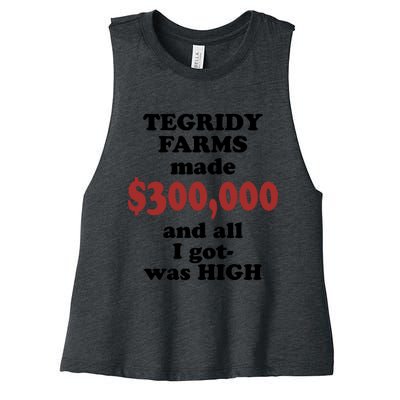 Tegridy Farms Made 300000 Women's Racerback Cropped Tank