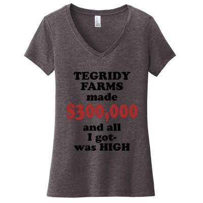 Tegridy Farms Made 300000 Women's V-Neck T-Shirt