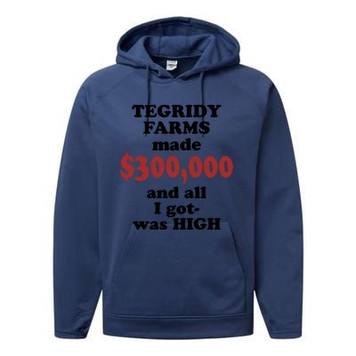 Tegridy Farms Made 300000 Performance Fleece Hoodie