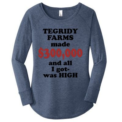 Tegridy Farms Made 300000 Women's Perfect Tri Tunic Long Sleeve Shirt