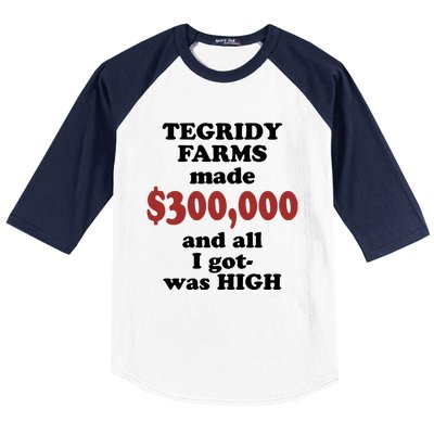 Tegridy Farms Made 300000 Baseball Sleeve Shirt