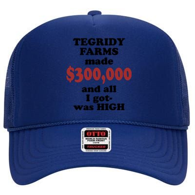 Tegridy Farms Made 300000 High Crown Mesh Back Trucker Hat