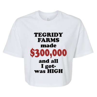 Tegridy Farms Made 300000 Bella+Canvas Jersey Crop Tee