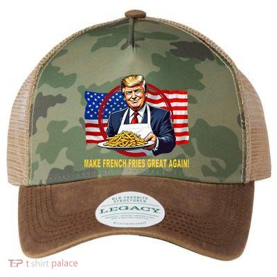 Trump Funny Make Fries Great Again Legacy Tie Dye Trucker Hat