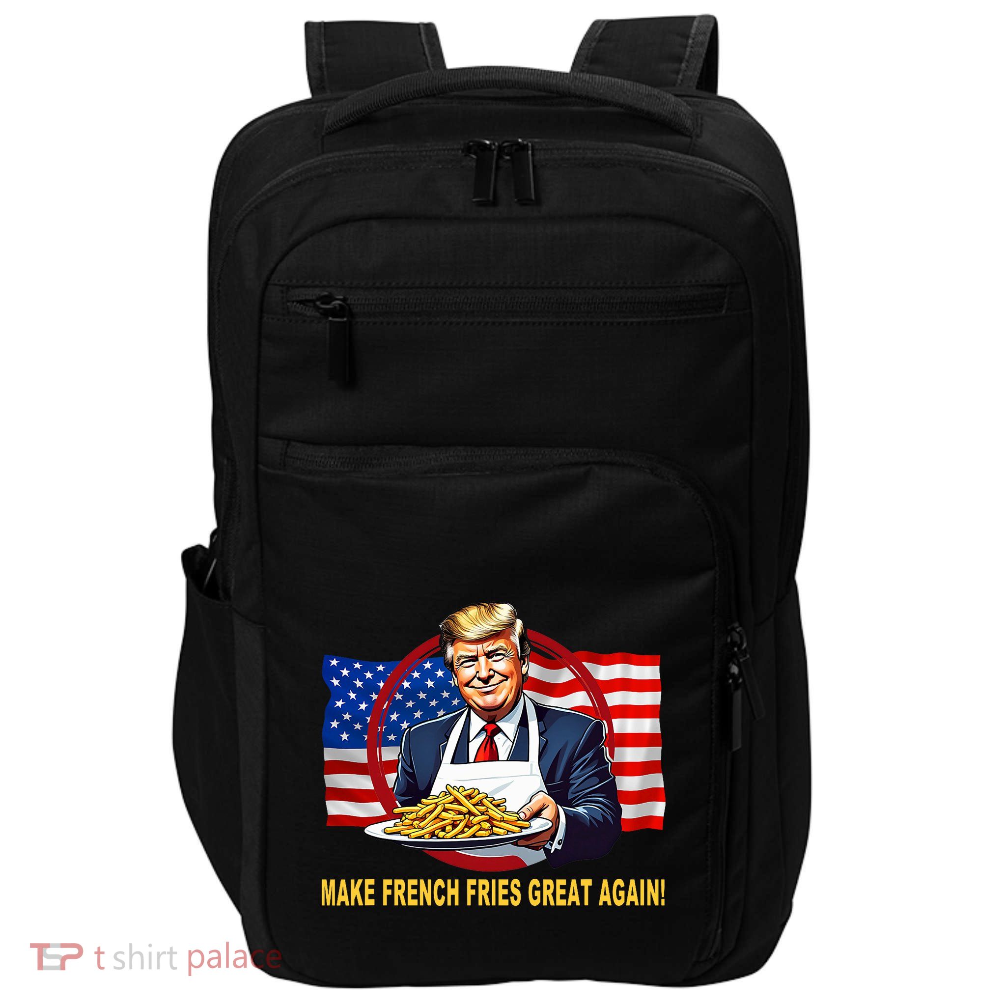 Trump Funny Make Fries Great Again Impact Tech Backpack